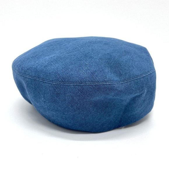 HERMES Casquette hat hemp blue - Picture 6 of 11